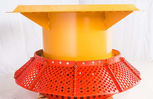 Yellow and orange flotation mining equipment parts